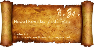 Nedelkovits Zsófia névjegykártya